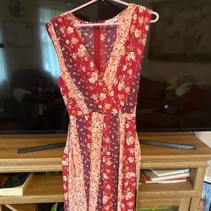 Full length floral jumpsuit